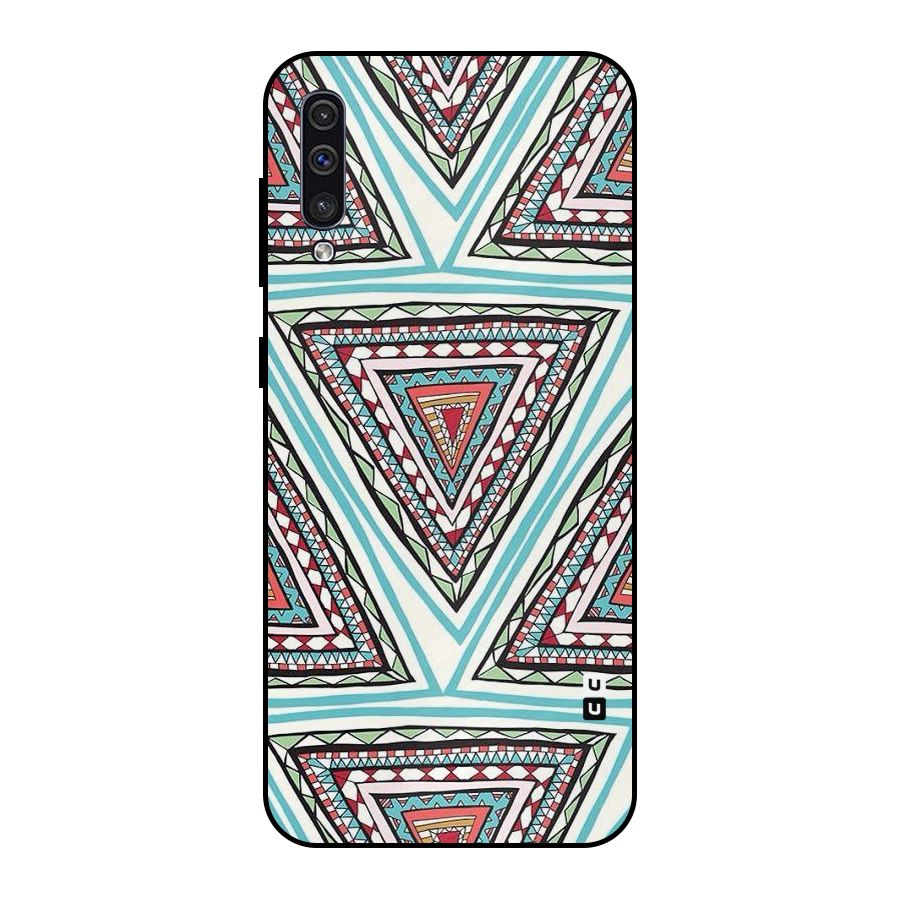 Triangle Abstract Mode Metal Back Case for Galaxy A50s