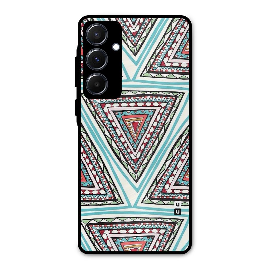 Triangle Abstract Mode Metal Back Case for Galaxy A55