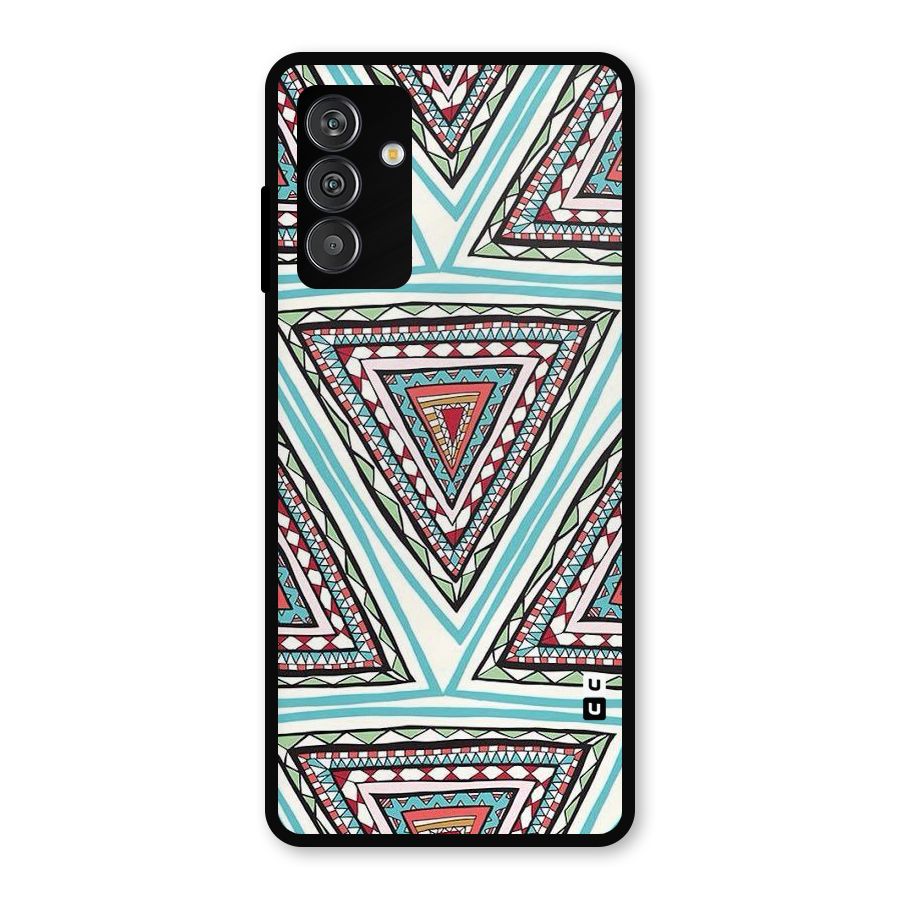 Triangle Abstract Mode Metal Back Case for Galaxy M14 5G