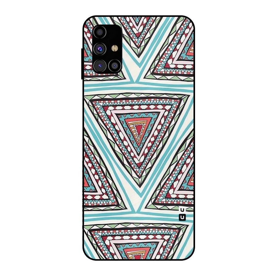 Triangle Abstract Mode Metal Back Case for Galaxy M31s