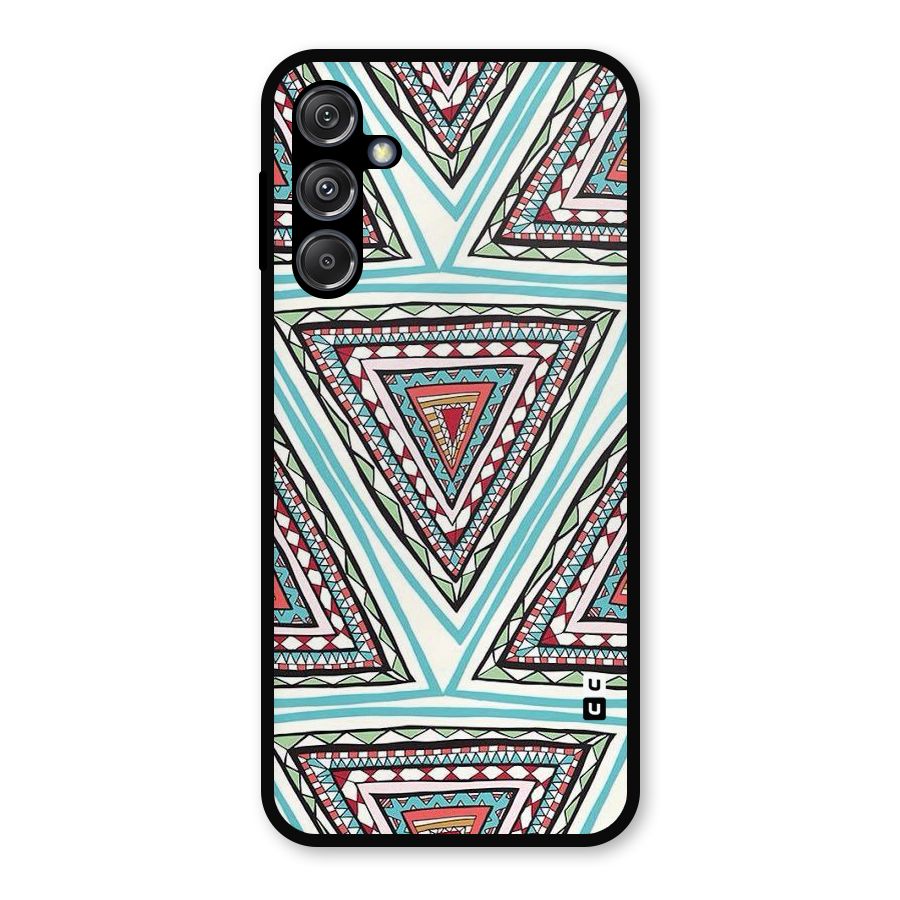 Triangle Abstract Mode Metal Back Case for Galaxy M34 5G
