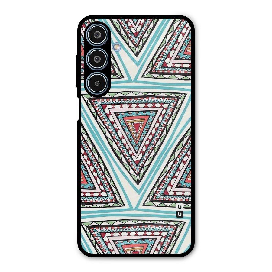 Triangle Abstract Mode Metal Back Case for Galaxy M35