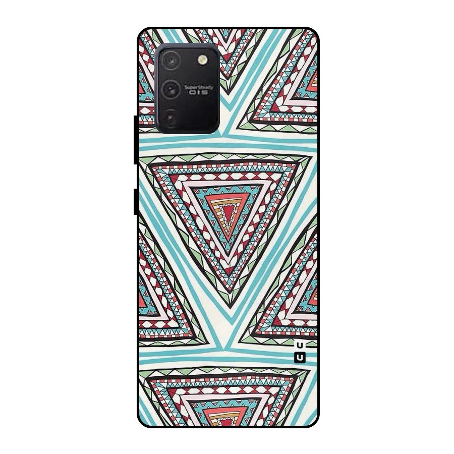 Triangle Abstract Mode Metal Back Case for Galaxy S10 Lite