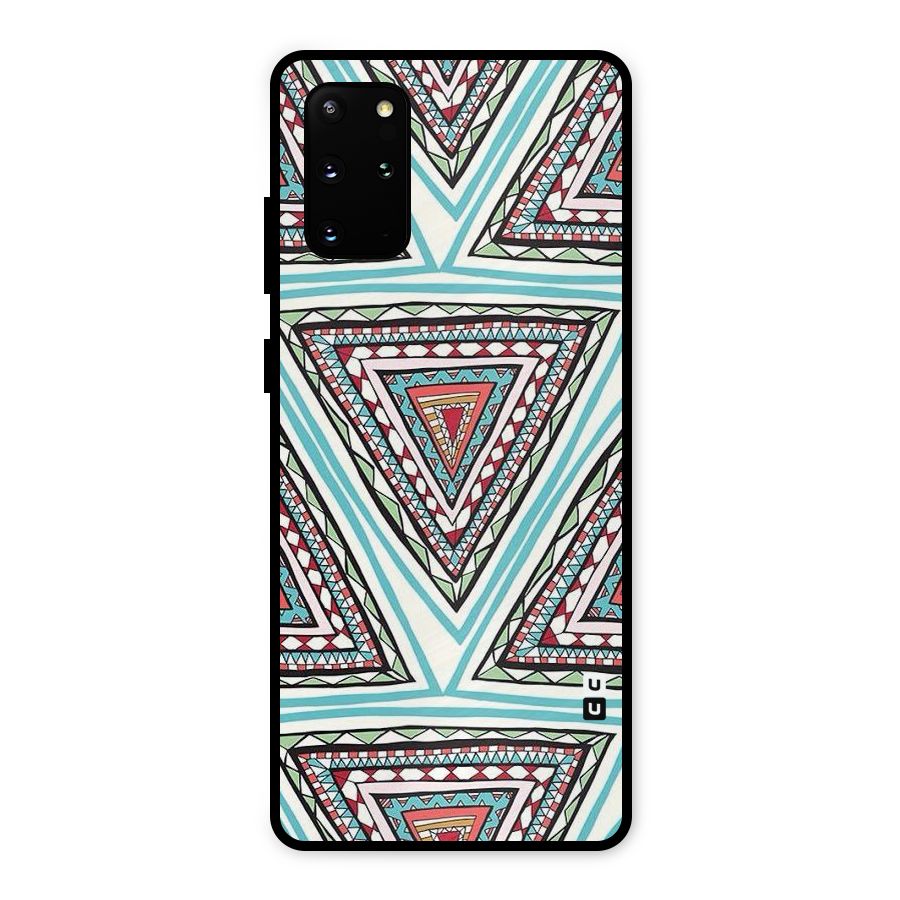 Triangle Abstract Mode Metal Back Case for Galaxy S20 Plus