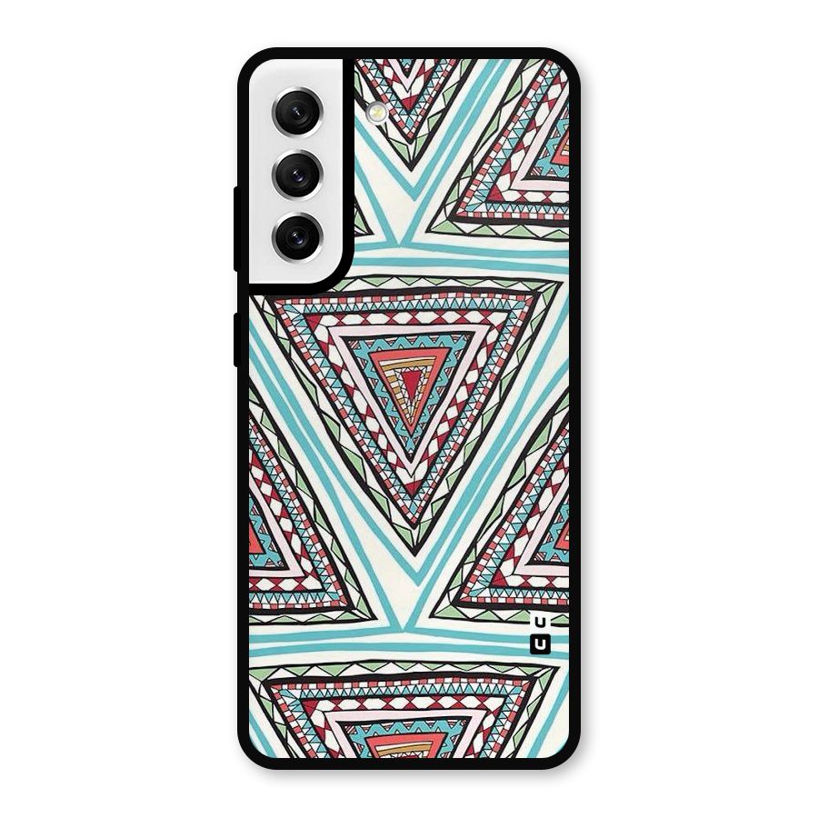 Triangle Abstract Mode Metal Back Case for Galaxy S21 FE 5G