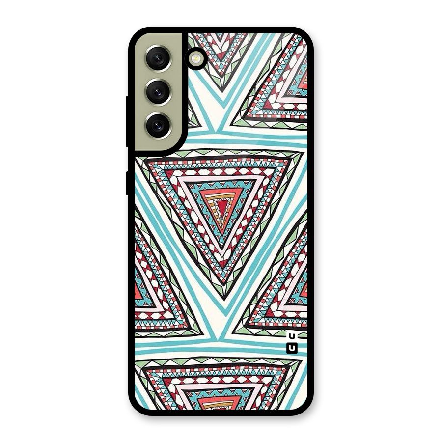 Triangle Abstract Mode Metal Back Case for Galaxy S21 FE 5G (2023)