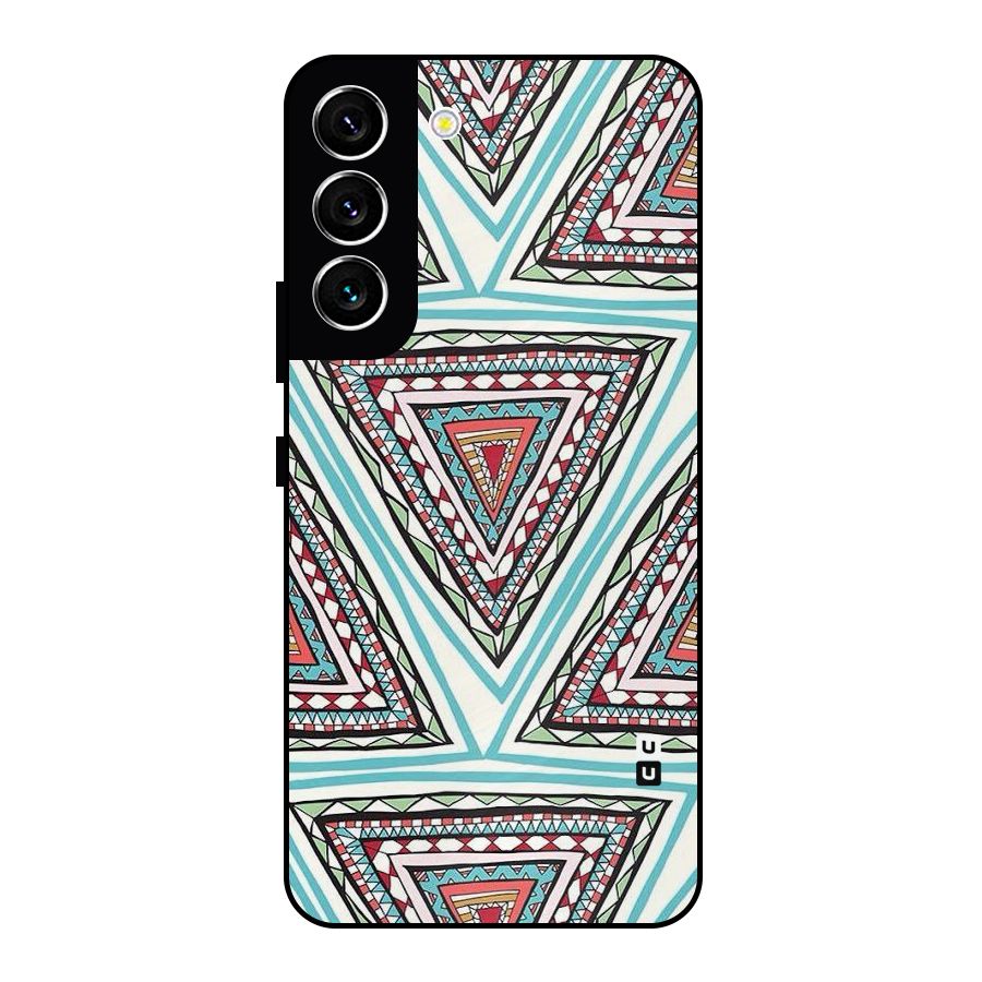 Triangle Abstract Mode Metal Back Case for Galaxy S22 5G