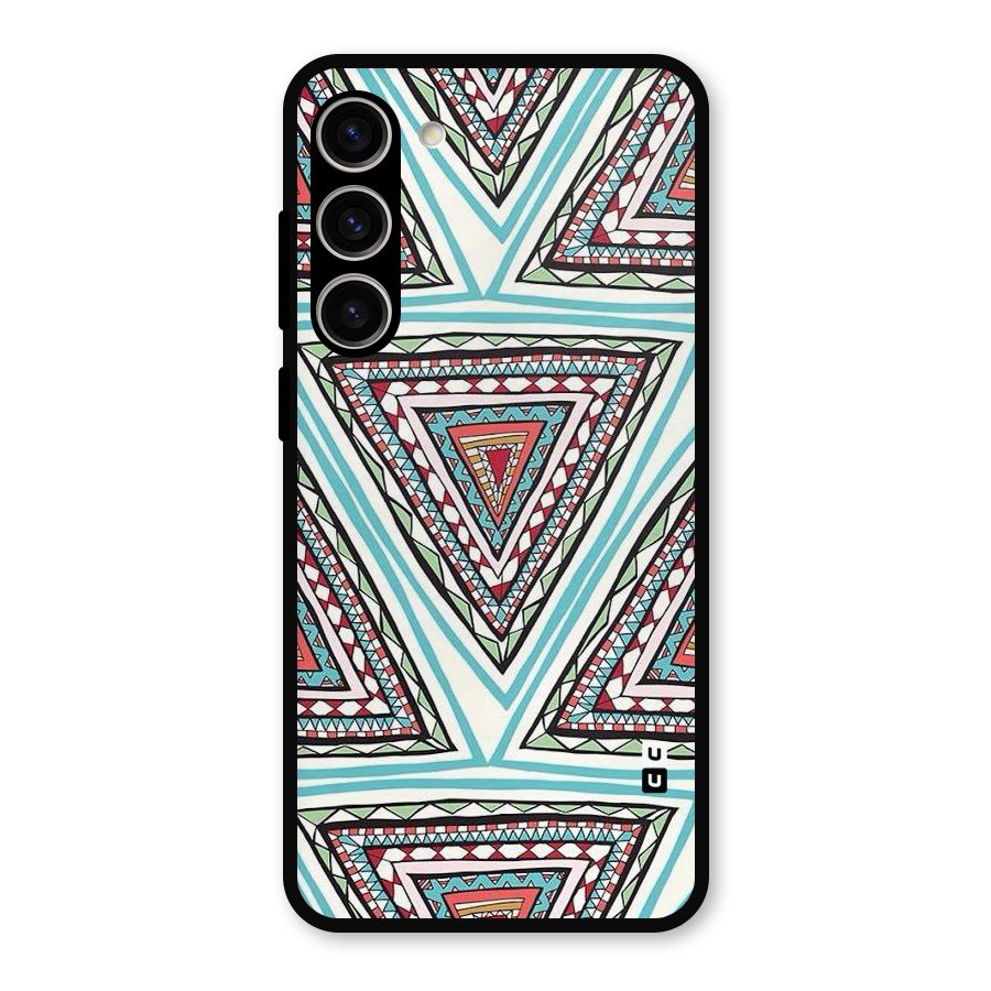 Triangle Abstract Mode Metal Back Case for Galaxy S23 Plus