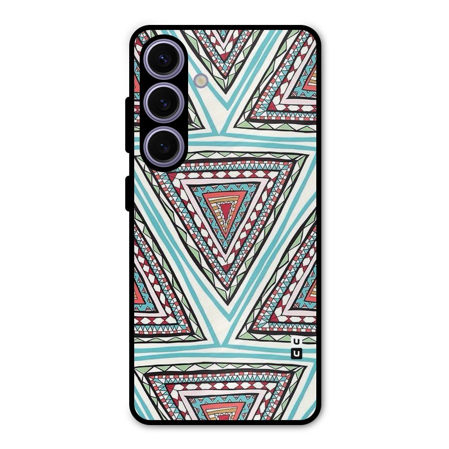 Triangle Abstract Mode Metal Back Case for Galaxy S24