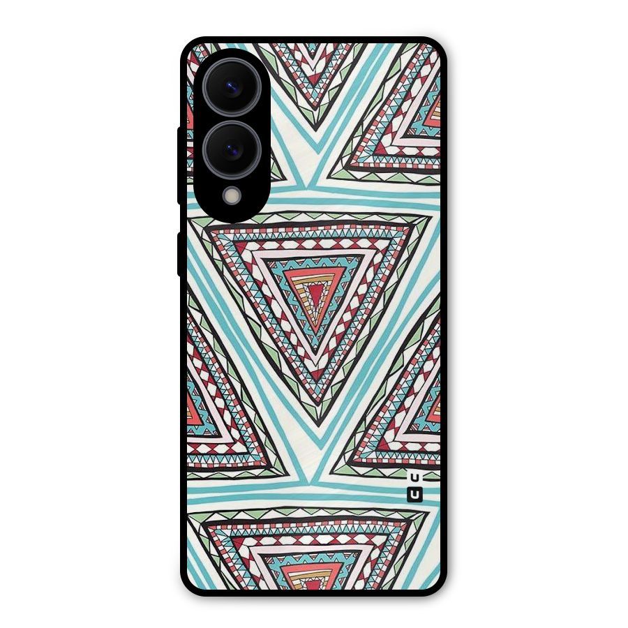 Triangle Abstract Mode Metal Back Case for Galaxy S25 Edge