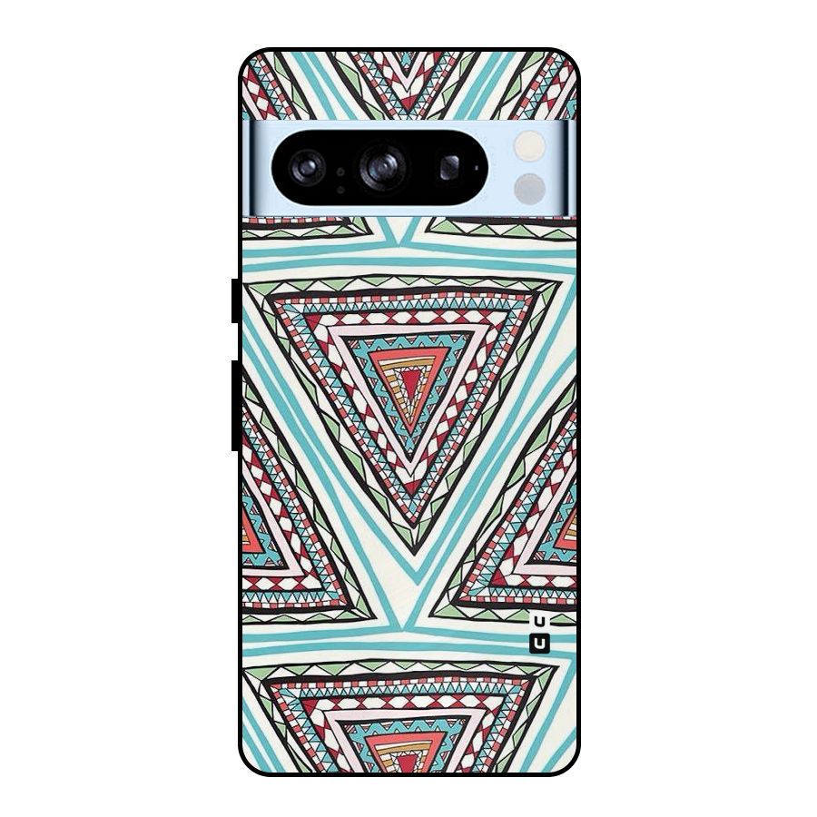 Triangle Abstract Mode Metal Back Case for Google Pixel 8 Pro