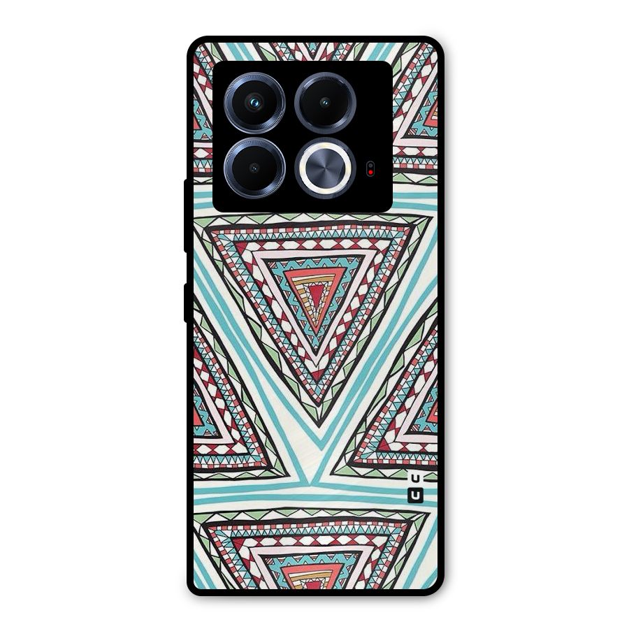Triangle Abstract Mode Metal Back Case for Infinix Note 40 5G