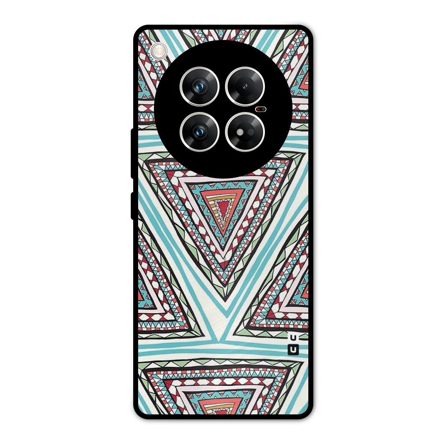 Triangle Abstract Mode Metal Back Case for Infinix Zero 40 5G