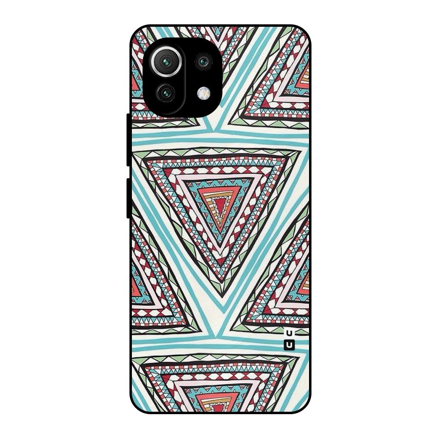 Triangle Abstract Mode Metal Back Case for Mi 11 Lite NE 5G