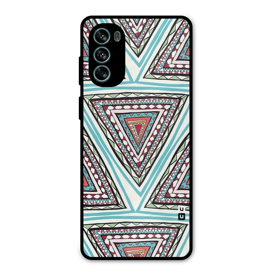 Triangle Abstract Mode Metal Back Case for Moto G62