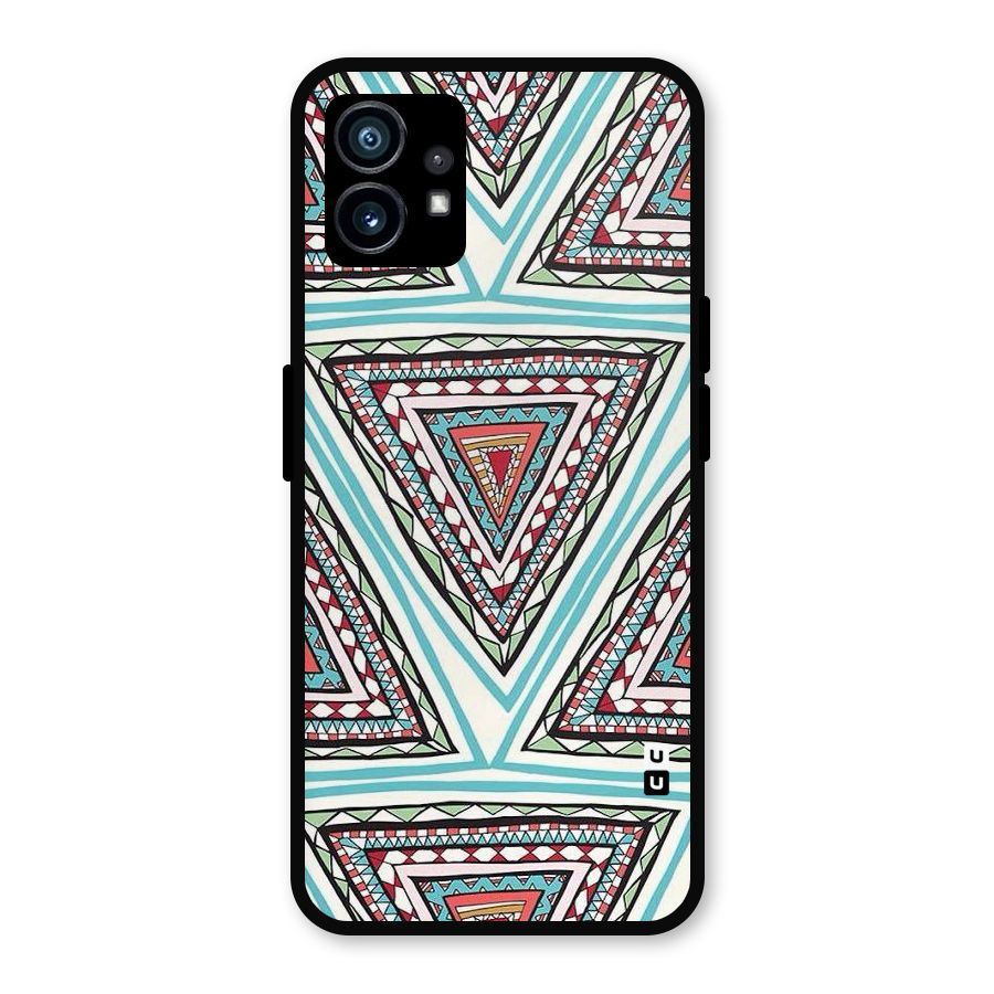 Triangle Abstract Mode Metal Back Case for Nothing Phone 1