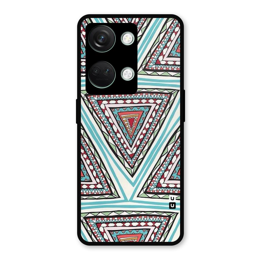 Triangle Abstract Mode Metal Back Case for OnePlus Nord 3