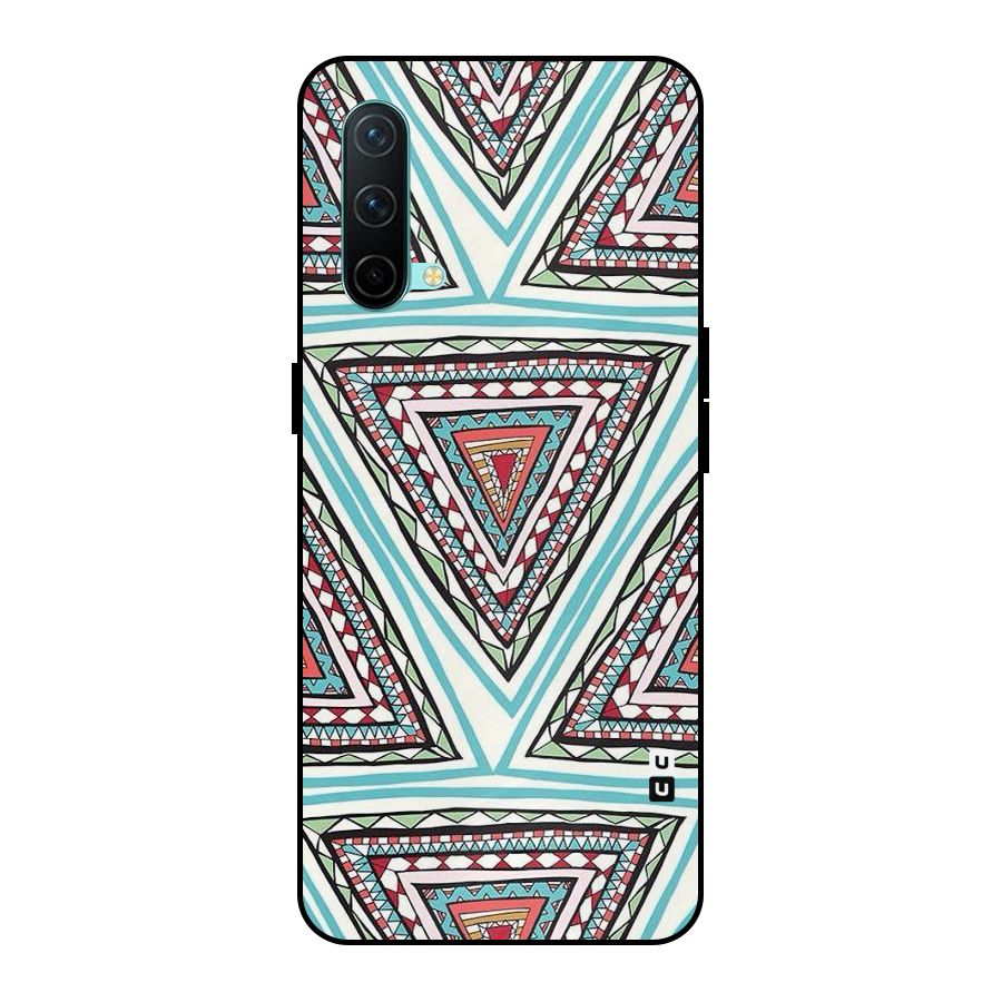 Triangle Abstract Mode Metal Back Case for OnePlus Nord CE 5G