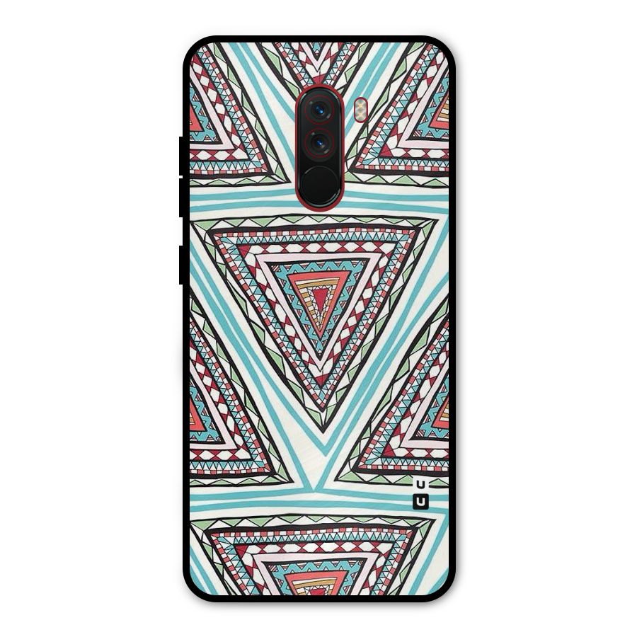 Triangle Abstract Mode Metal Back Case for Poco F1