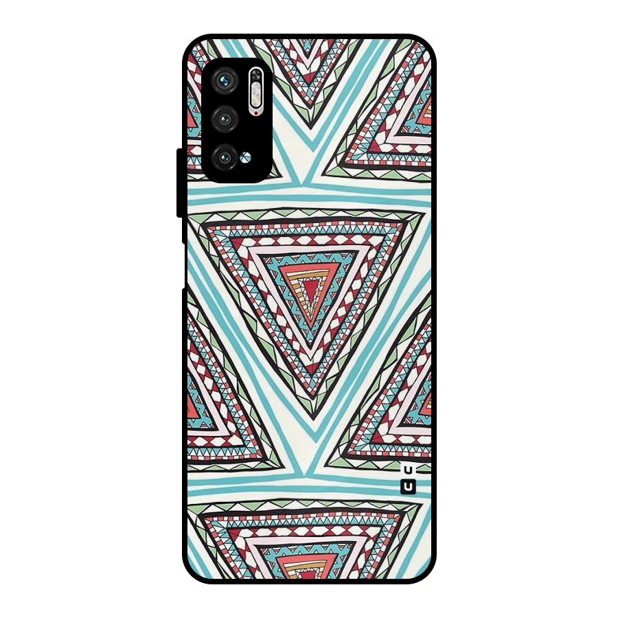 Triangle Abstract Mode Metal Back Case for Poco M3 Pro 5G