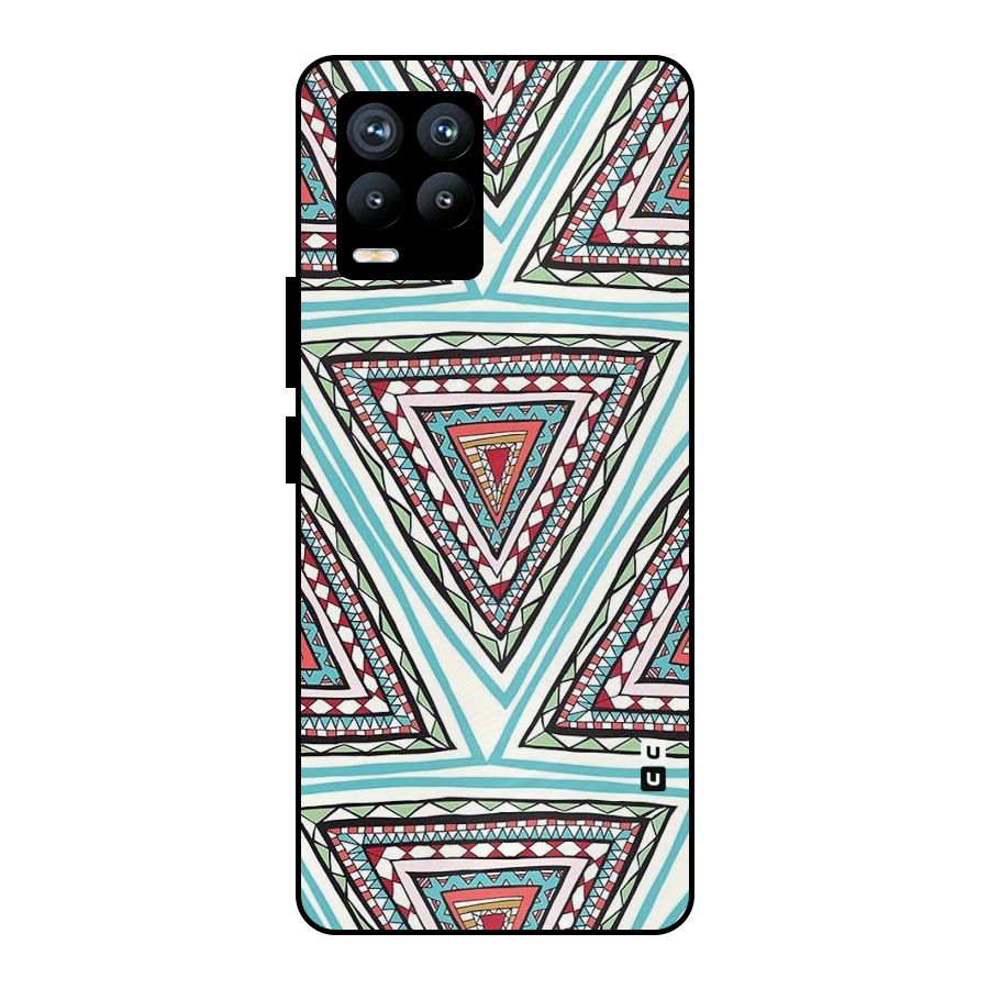 Triangle Abstract Mode Metal Back Case for Realme 8 Pro