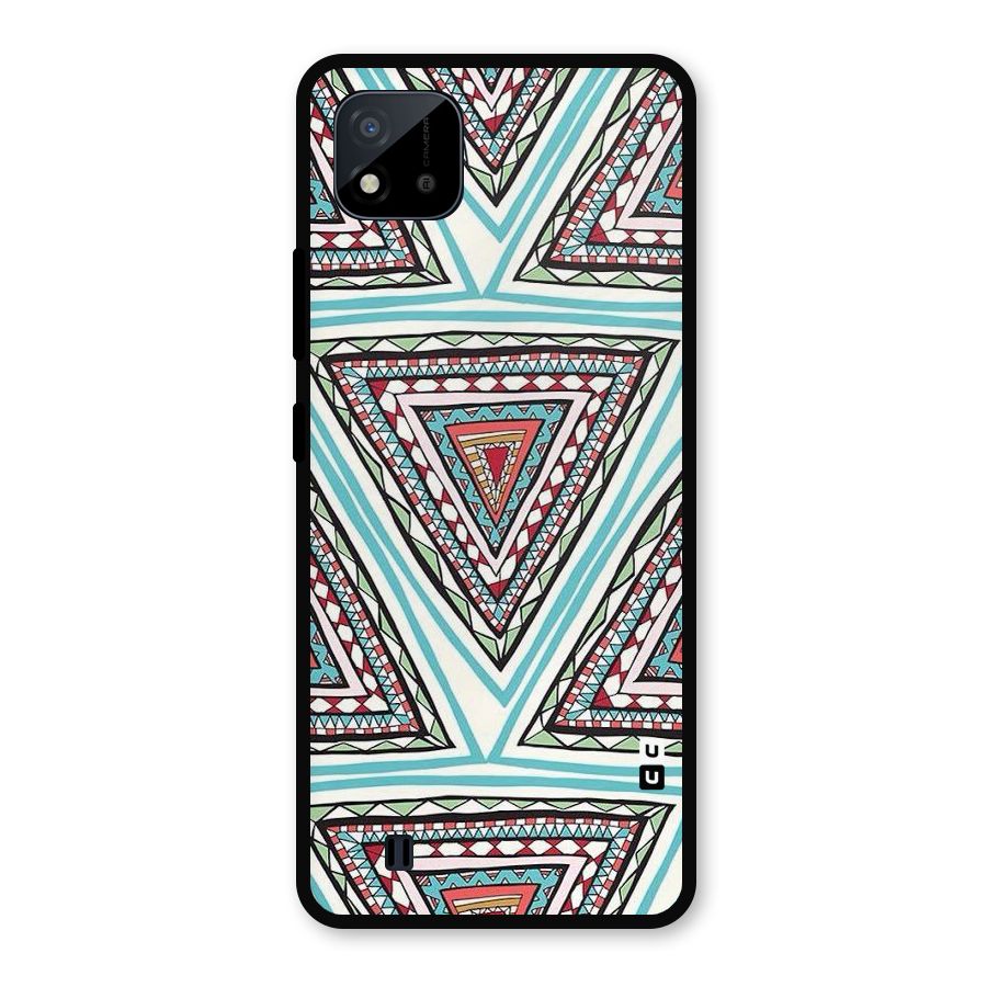 Triangle Abstract Mode Metal Back Case for Realme C11 2021