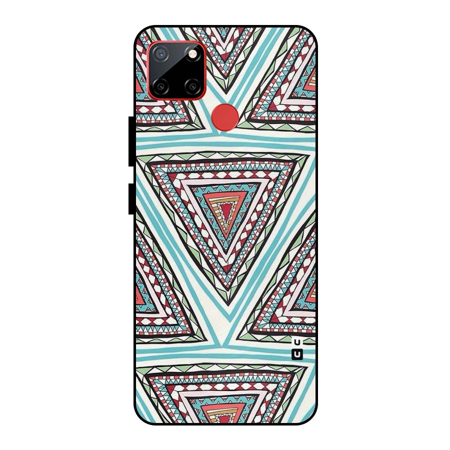 Triangle Abstract Mode Metal Back Case for Realme C12