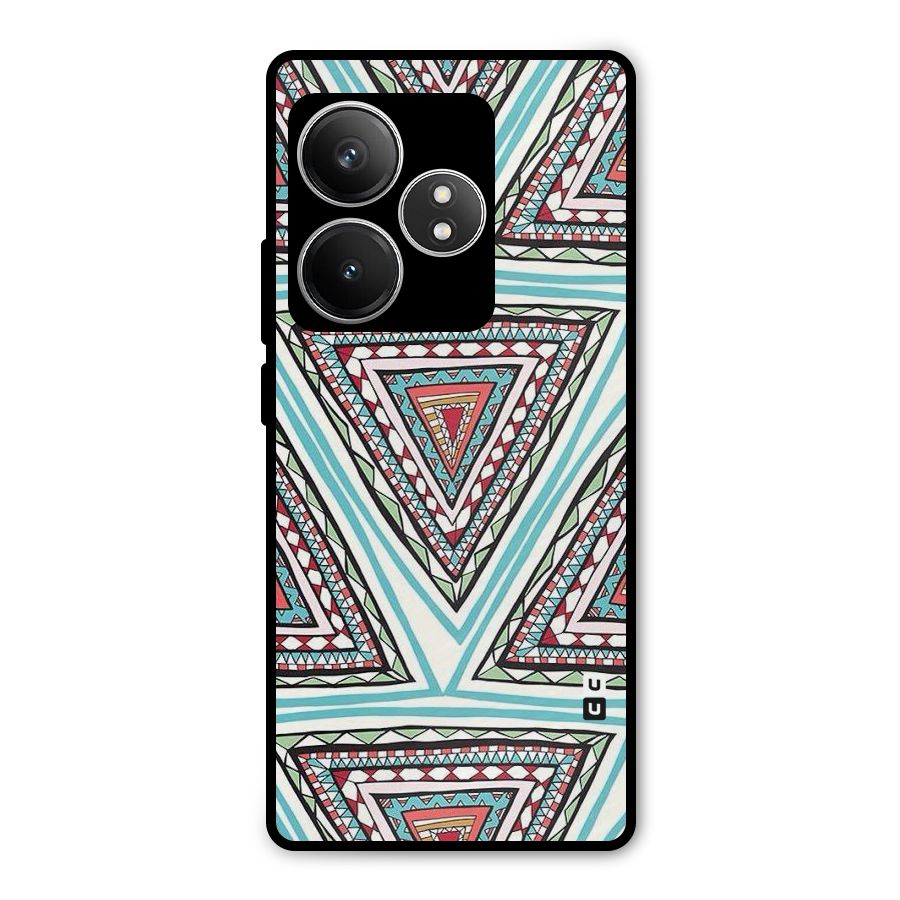 Triangle Abstract Mode Metal Back Case for Realme GT 6T