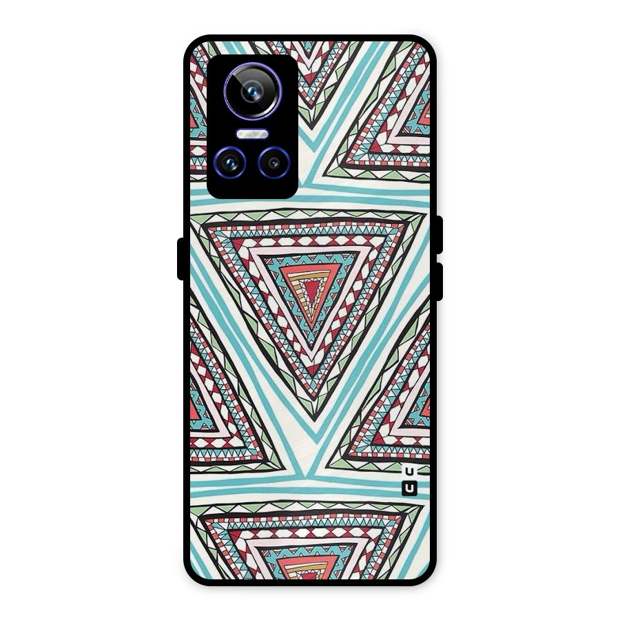 Triangle Abstract Mode Metal Back Case for Realme GT Neo 3