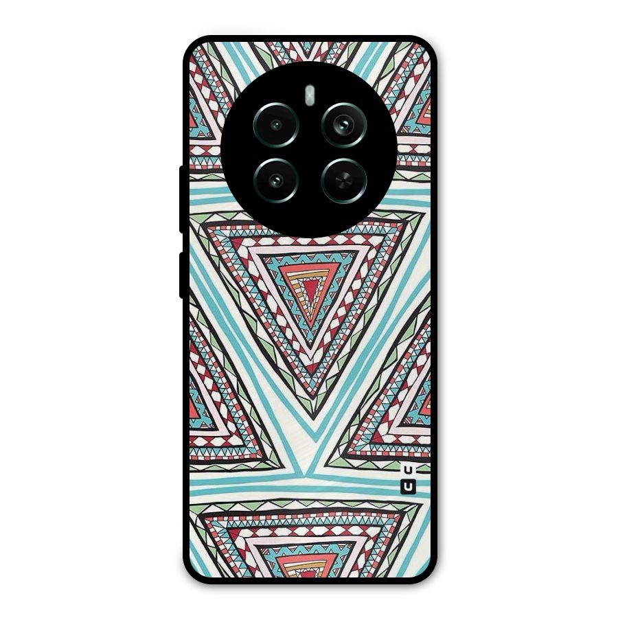Triangle Abstract Mode Metal Back Case for Realme Narzo 70 Pro