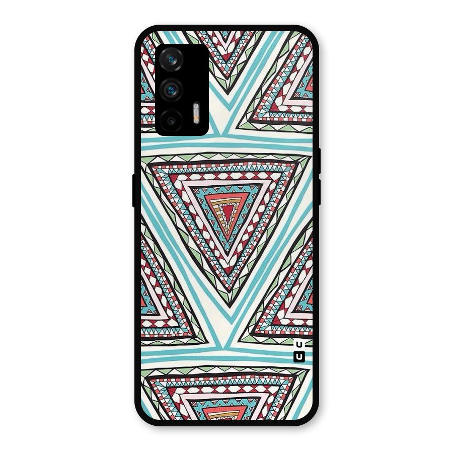 Triangle Abstract Mode Metal Back Case for Realme X7 Max