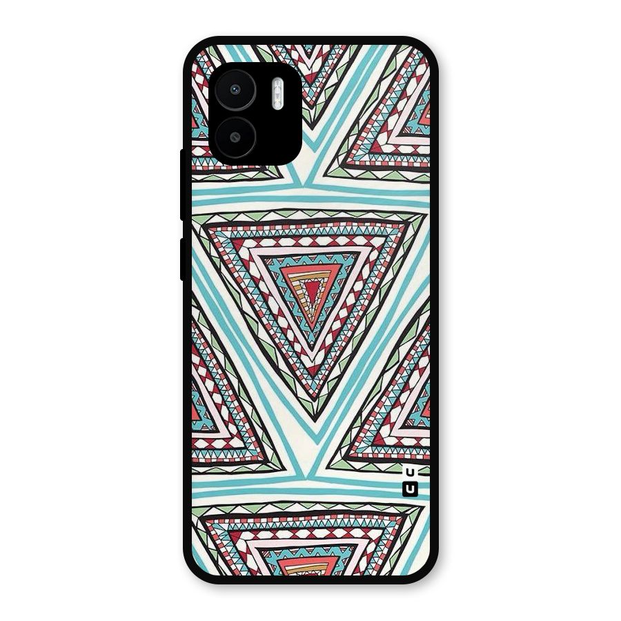 Triangle Abstract Mode Metal Back Case for Redmi A2