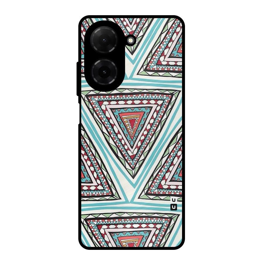 Triangle Abstract Mode Metal Back Case for Redmi A5 4G