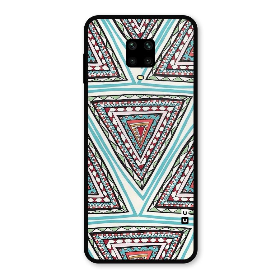 Triangle Abstract Mode Metal Back Case for Redmi Note 9 Pro