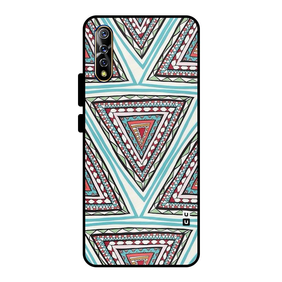 Triangle Abstract Mode Metal Back Case for Vivo S1