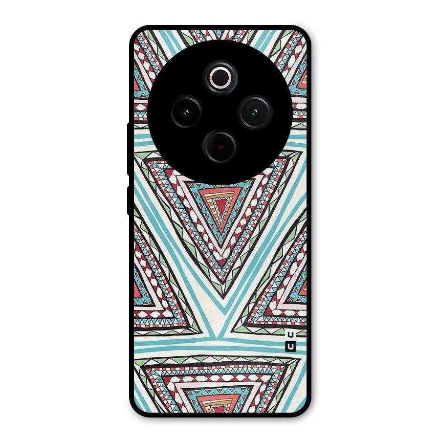 Triangle Abstract Mode Metal Back Case for Vivo T4