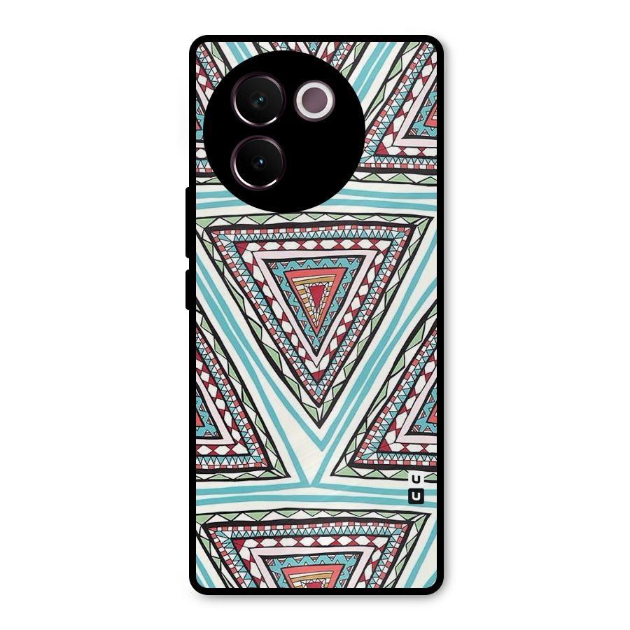 Triangle Abstract Mode Metal Back Case for Vivo V30e