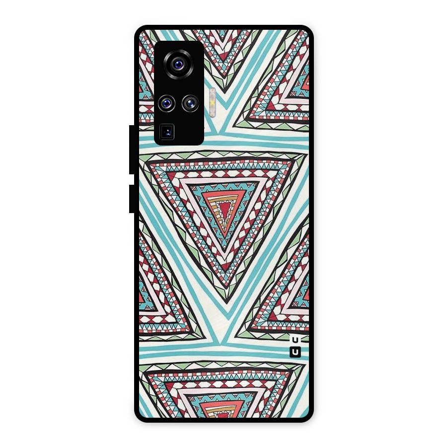 Triangle Abstract Mode Metal Back Case for Vivo X50 Pro