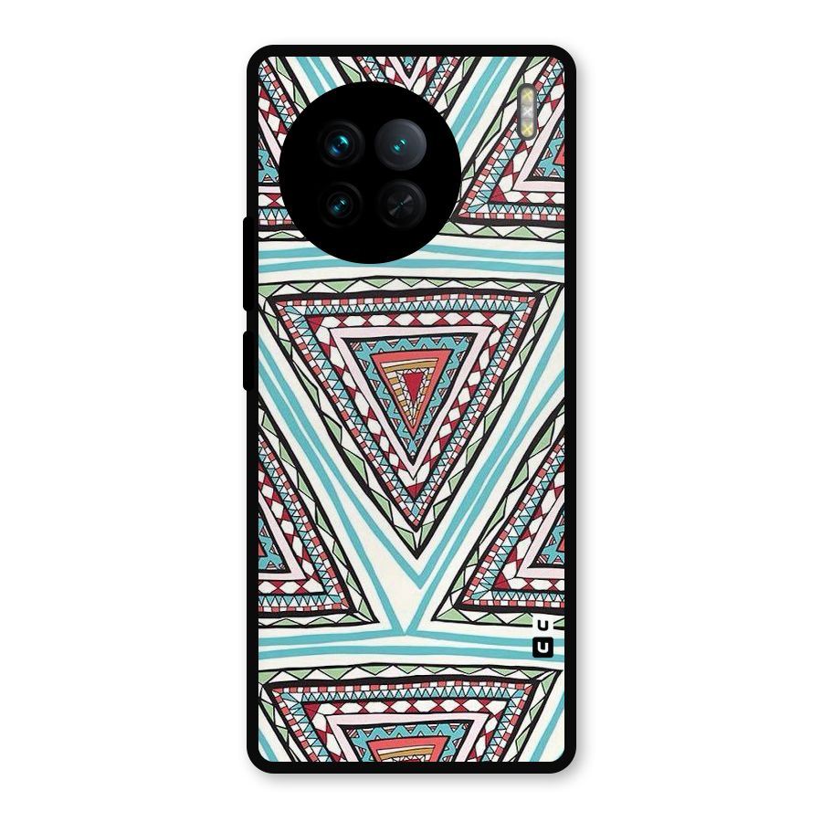 Triangle Abstract Mode Metal Back Case for Vivo X90