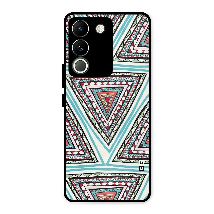 Triangle Abstract Mode Metal Back Case for Vivo Y200