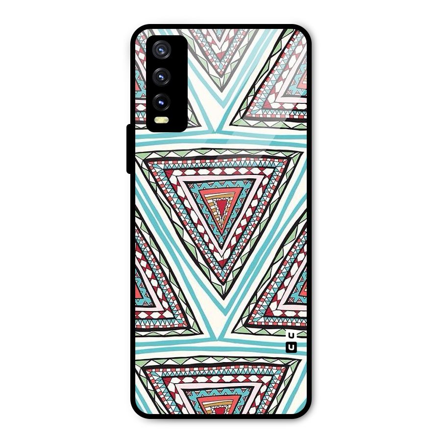 Triangle Abstract Mode Metal Back Case for Vivo Y20t