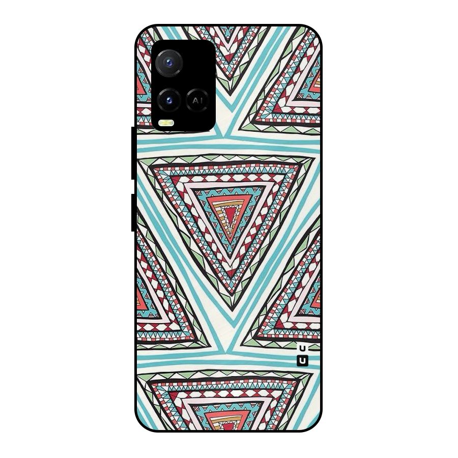 Triangle Abstract Mode Metal Back Case for Vivo Y21T