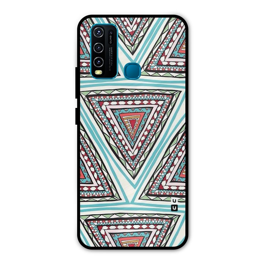 Triangle Abstract Mode Metal Back Case for Vivo Y30