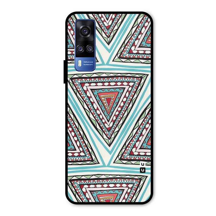 Triangle Abstract Mode Metal Back Case for Vivo Y51A