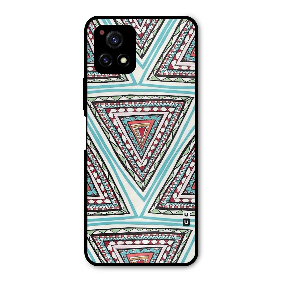 Triangle Abstract Mode Metal Back Case for Vivo Y72 5G
