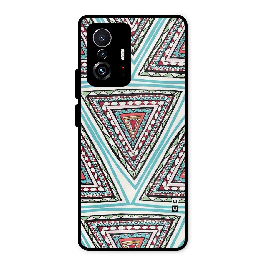 Triangle Abstract Mode Metal Back Case for Xiaomi 11T Pro