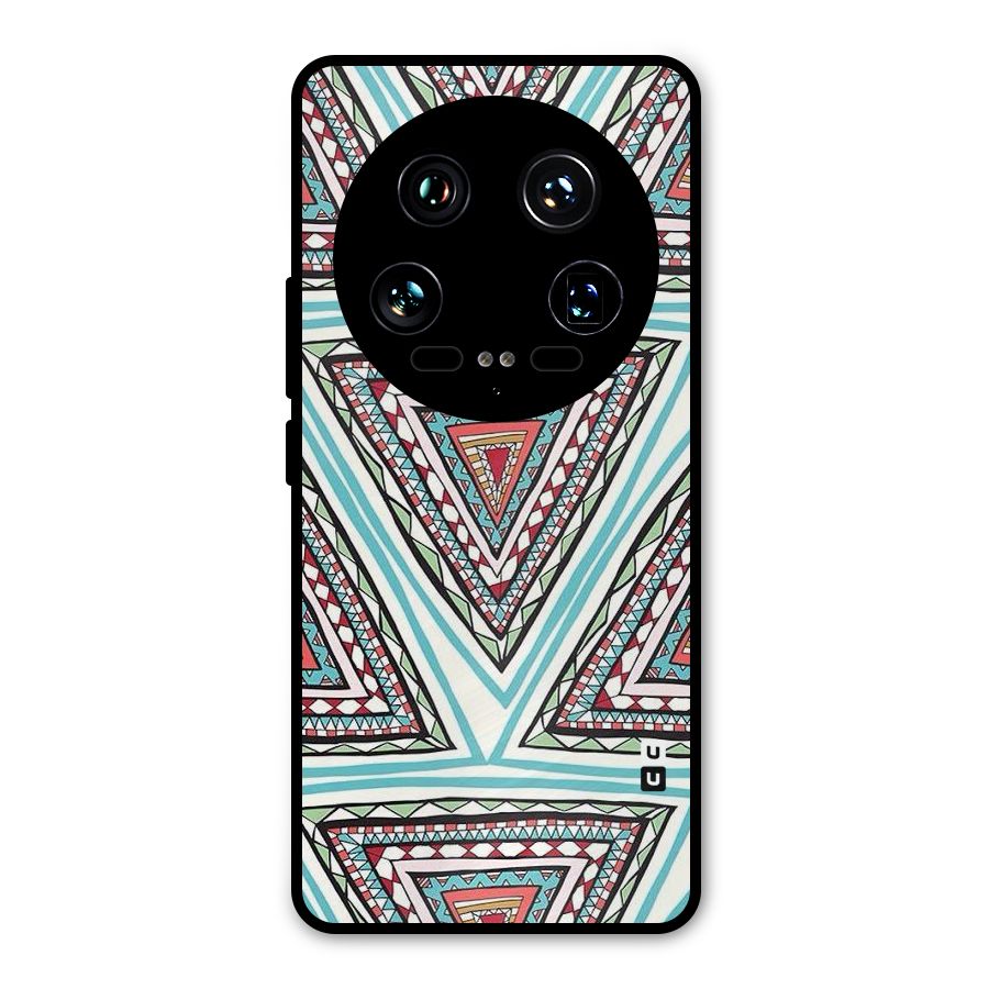 Triangle Abstract Mode Metal Back Case for Xiaomi 14 Ultra