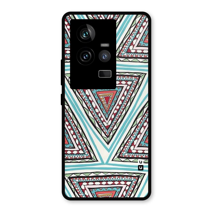 Triangle Abstract Mode Metal Back Case for iQOO 11 5G