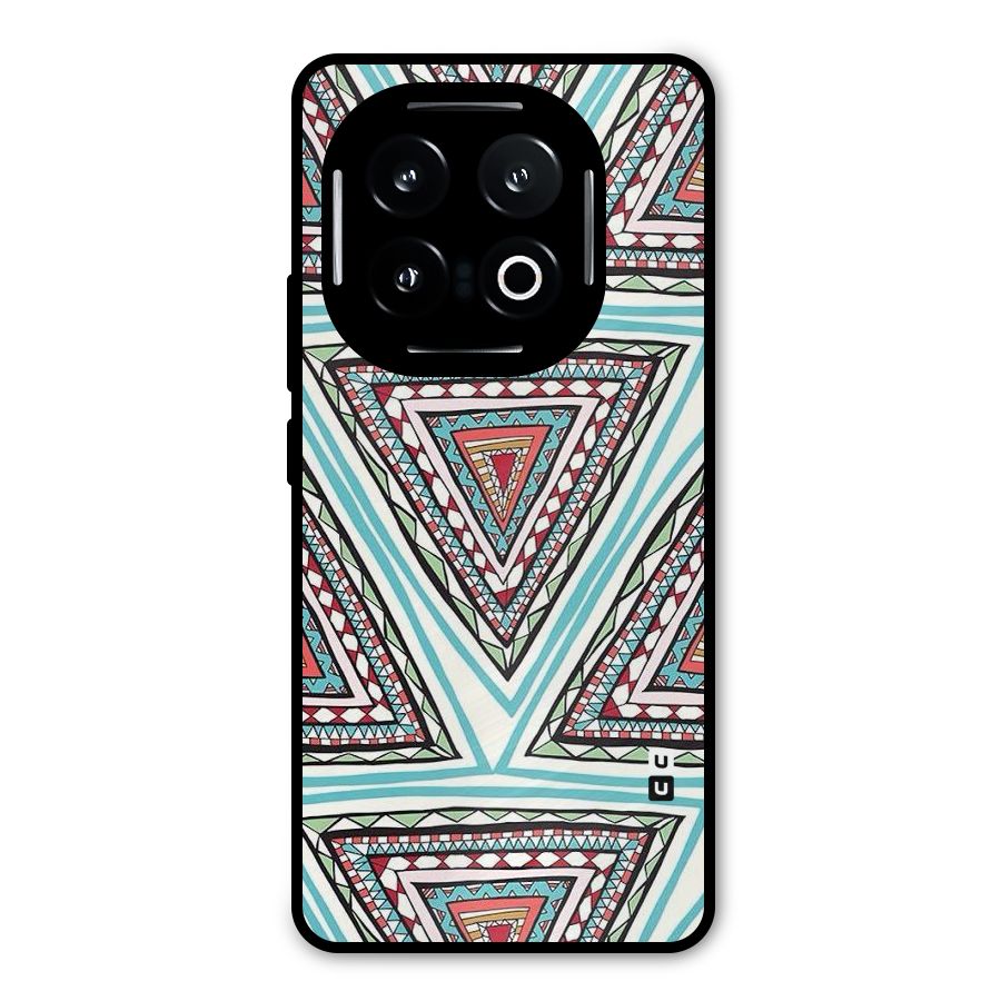 Triangle Abstract Mode Metal Back Case for iQOO 13