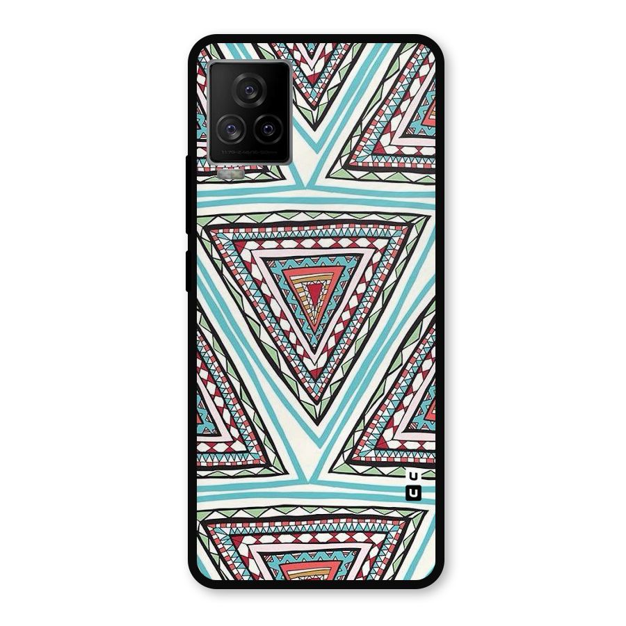 Triangle Abstract Mode Metal Back Case for iQOO 7 Legend 5G